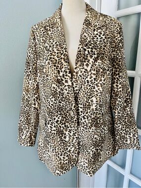 Jessica Simpson Leopard Print Blazer